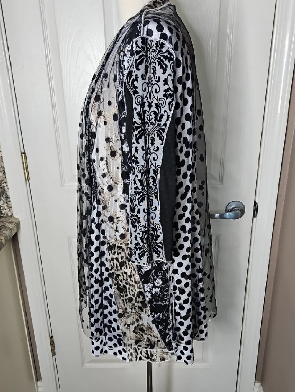 Kamana Duster Mixed print multilayer Contrasting patchwork pattern Small